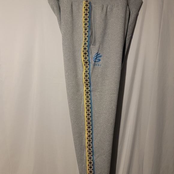 Under Armour Mens Size XXL Steph Curry Fleece Joggers Gray New 1366627 011 - Picture 6 of 9